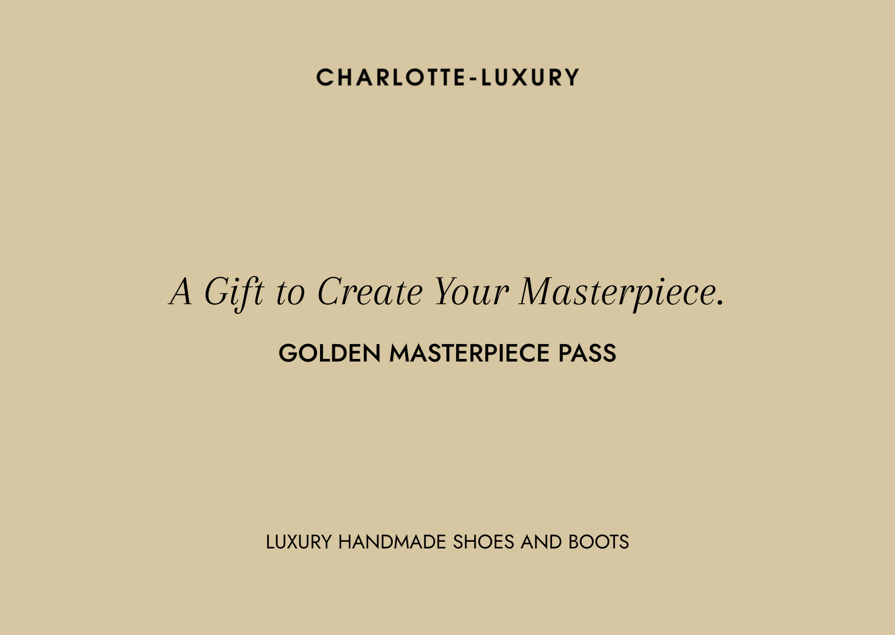Golden Masterpiece Pass – Custom Made-to-Measure Boots Experience