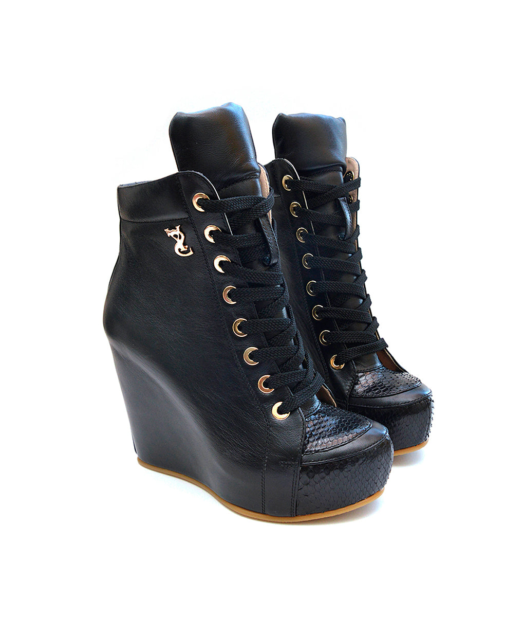 Cocure Black · Charlotte Luxury Boots · Luxury High Heel Boots · Yarose Shulzhenko · Custom Made · Made to measure · Luxury High Heel Ankle Boots · Boots