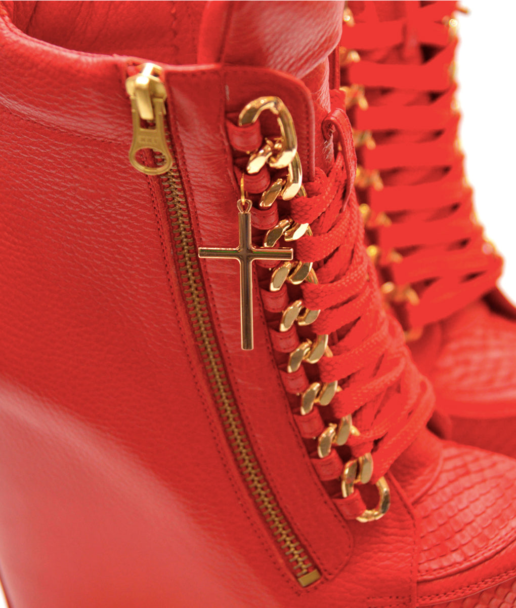 Cocura Red Python · Charlotte Luxury Boots · Luxury High Heel Boots · Yarose Shulzhenko · Custom Made · Made to measure · Luxury High Heel Ankle Boots · Boots