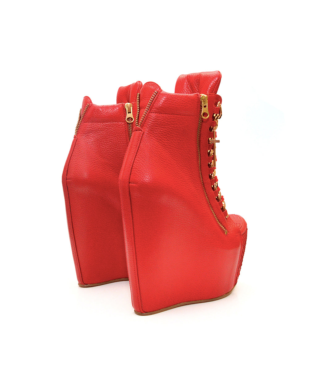 Cocura Red Python · Charlotte Luxury Boots · Luxury High Heel Boots · Yarose Shulzhenko · Custom Made · Made to measure · Luxury High Heel Ankle Boots · Boots