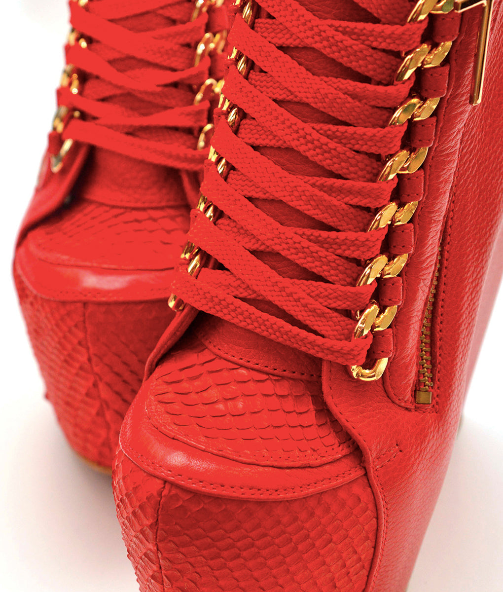 Cocura Red Python · Charlotte Luxury Boots · Luxury High Heel Boots · Yarose Shulzhenko · Custom Made · Made to measure · Luxury High Heel Ankle Boots · Boots