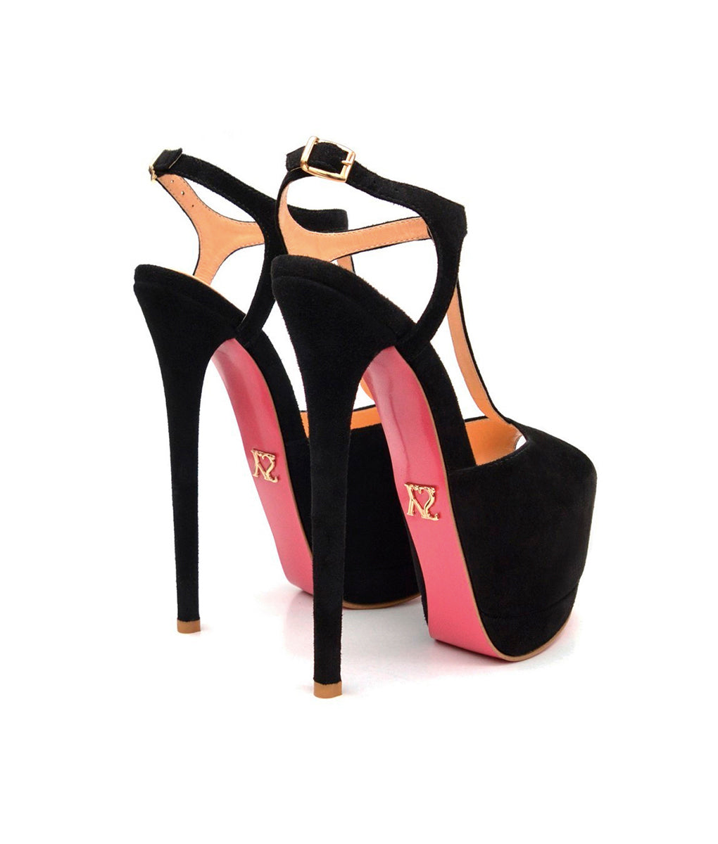 Doreva Black Suede · Charlotte Luxury Shoes · Luxury High Heel Sandals Shoes · Yarose Shulzhenko · Custom Made · Made to measure · Luxury High Heel Sandals · Shoes