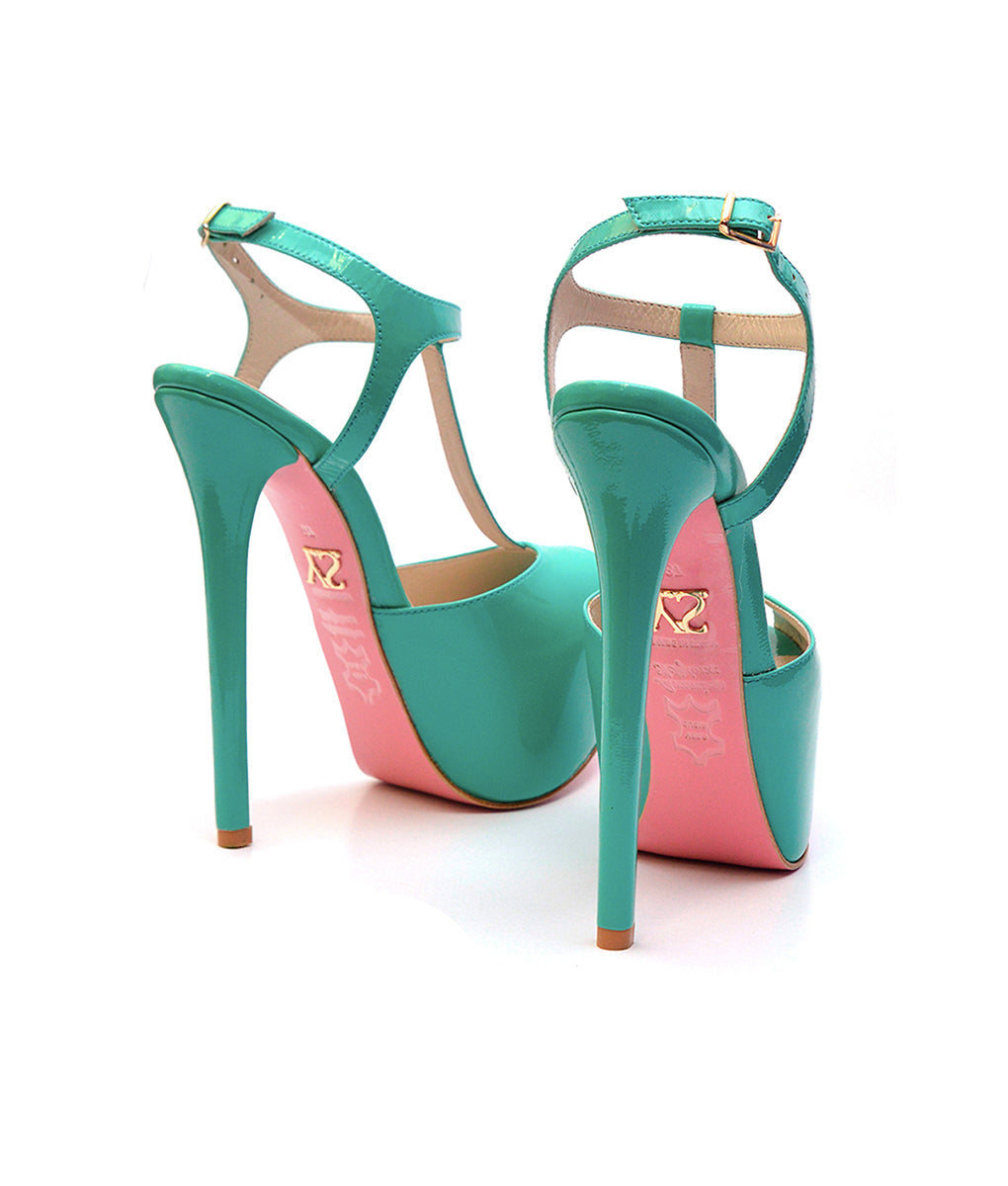 Doreva Green Patent · Charlotte Luxury Shoes · Luxury High Heel Sandals Shoes · Yarose Shulzhenko · Custom Made · Made to measure · Luxury High Heel Sandals · Shoes