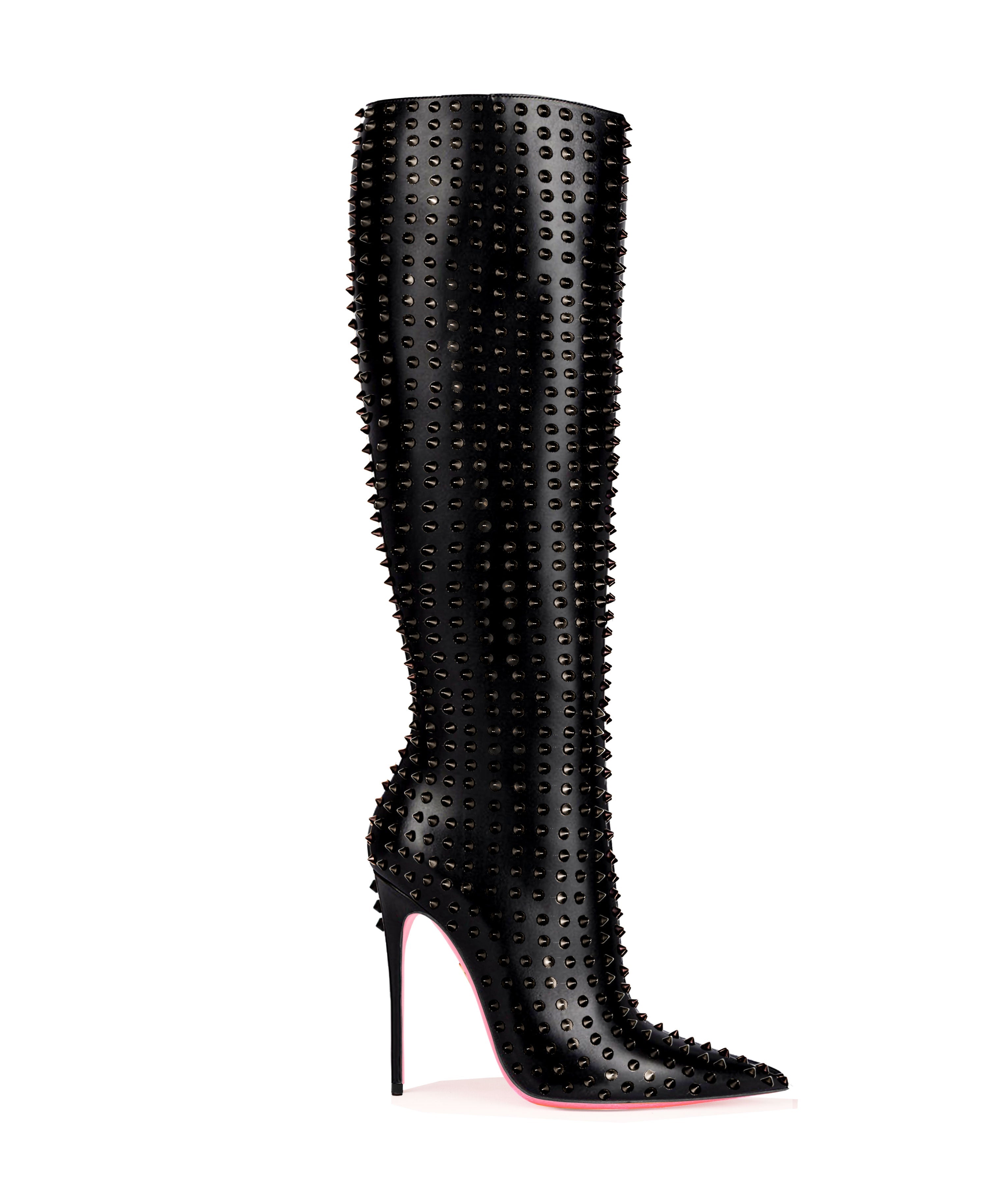 Ankïttaa Black 120 · NAPA - Luxury Heel Knee High Boots - Woman - Charlotte Luxury · Luxury High Heel Pointy Boots · Ada de Angela · Custom made · Made to measure · Luxury OTK Thigh High Heel Boots · Boots