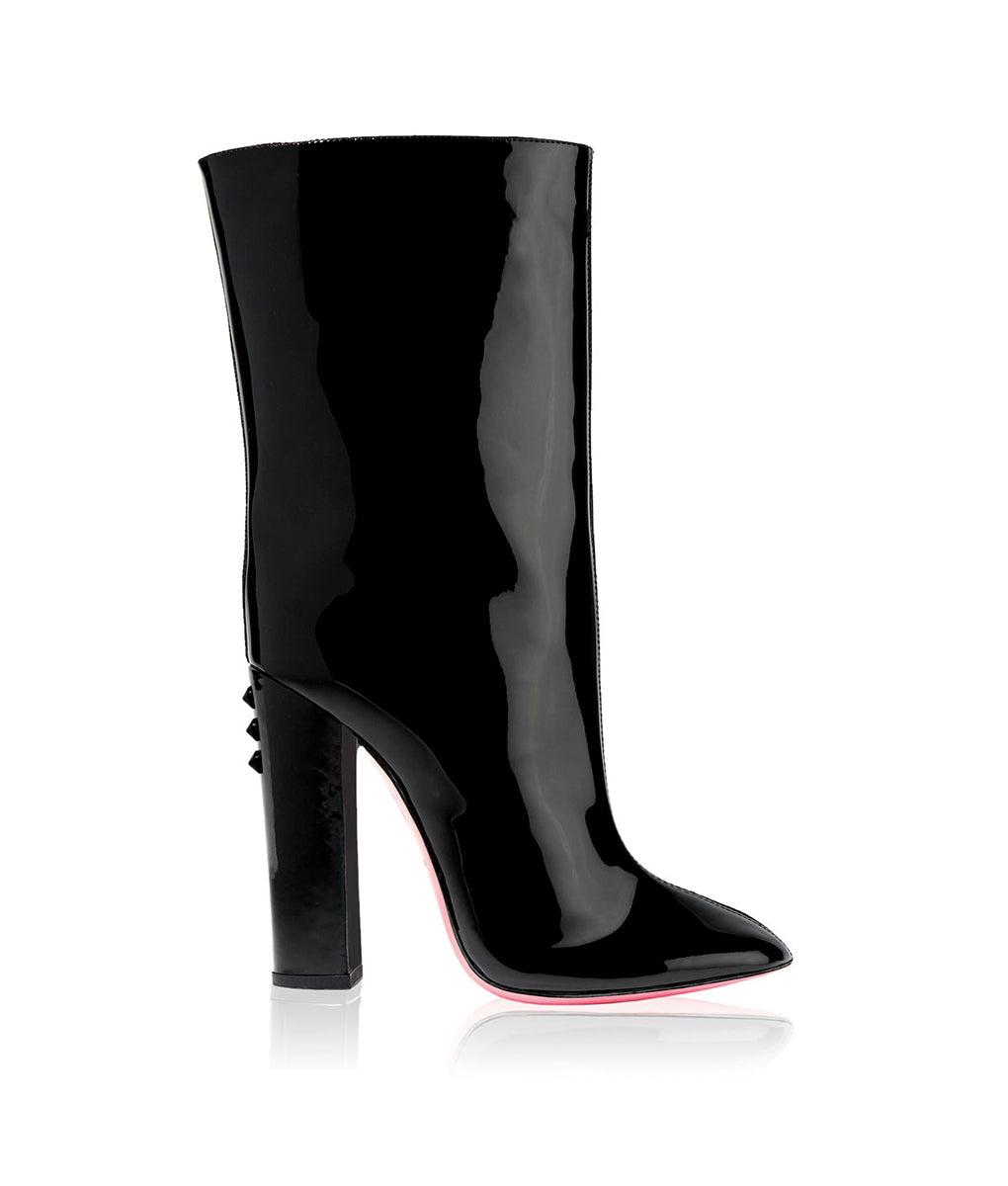 Eniff Black Patent · Charlotte Luxury High Heels Boots · Ada de Angela Shoes · High Heels Boots · Luxury Boots · Knee High Boots · Stiletto · Leather Boots