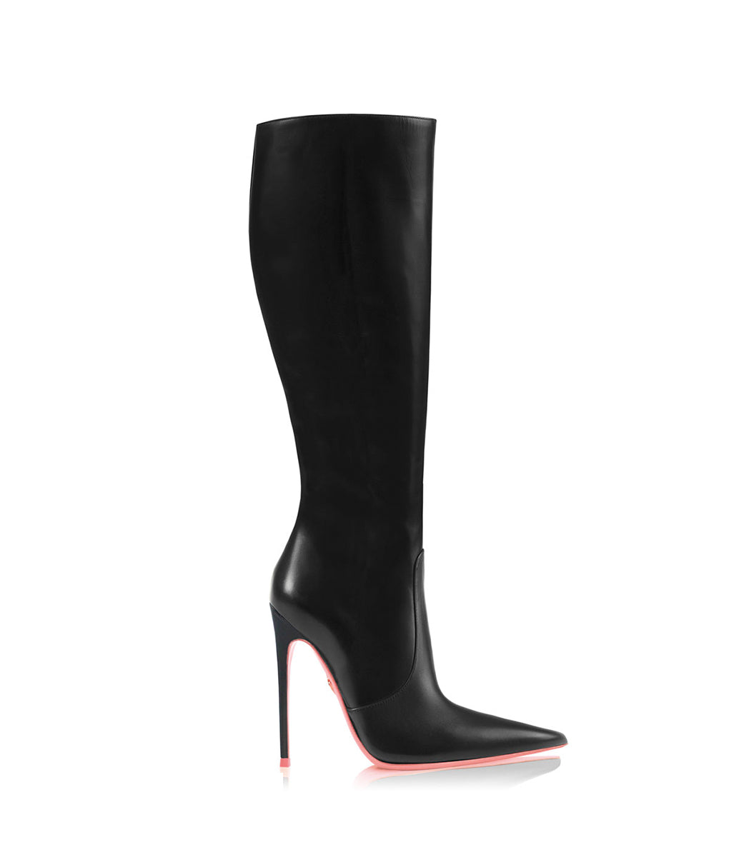 Tiaki Black · Charlotte Luxury High Heels Boots · Ada de Angela Shoes · High Heels Boots · Luxury Boots · Knee High Boots · Stiletto · Leather Boots