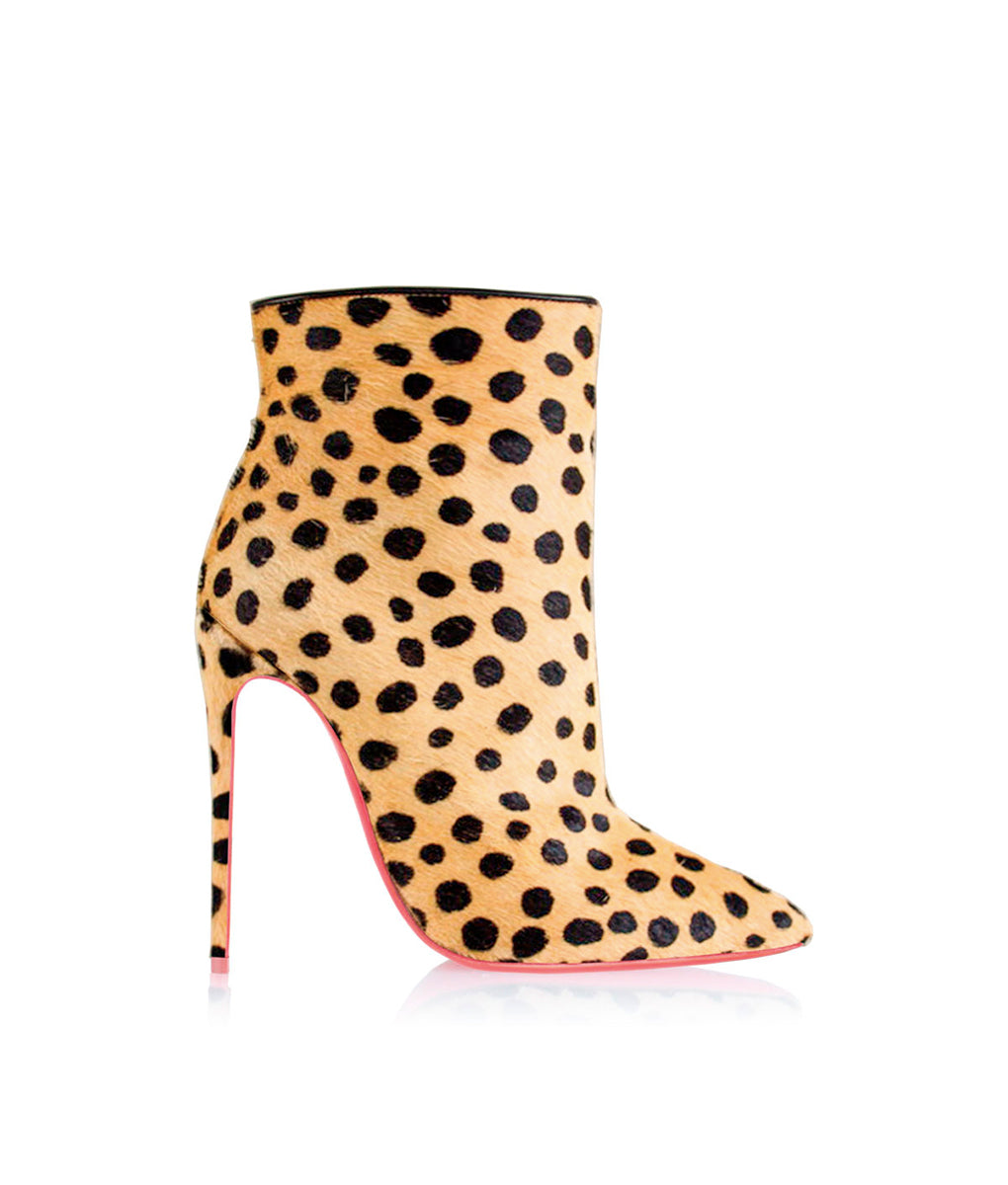 Vega Cheetah Ponny Hair · Charlotte Luxury High Heels Boots · Ada de Angela Shoes · High Heels Boots · Luxury Boots · Knee High Boots · Stiletto · Leather Boots