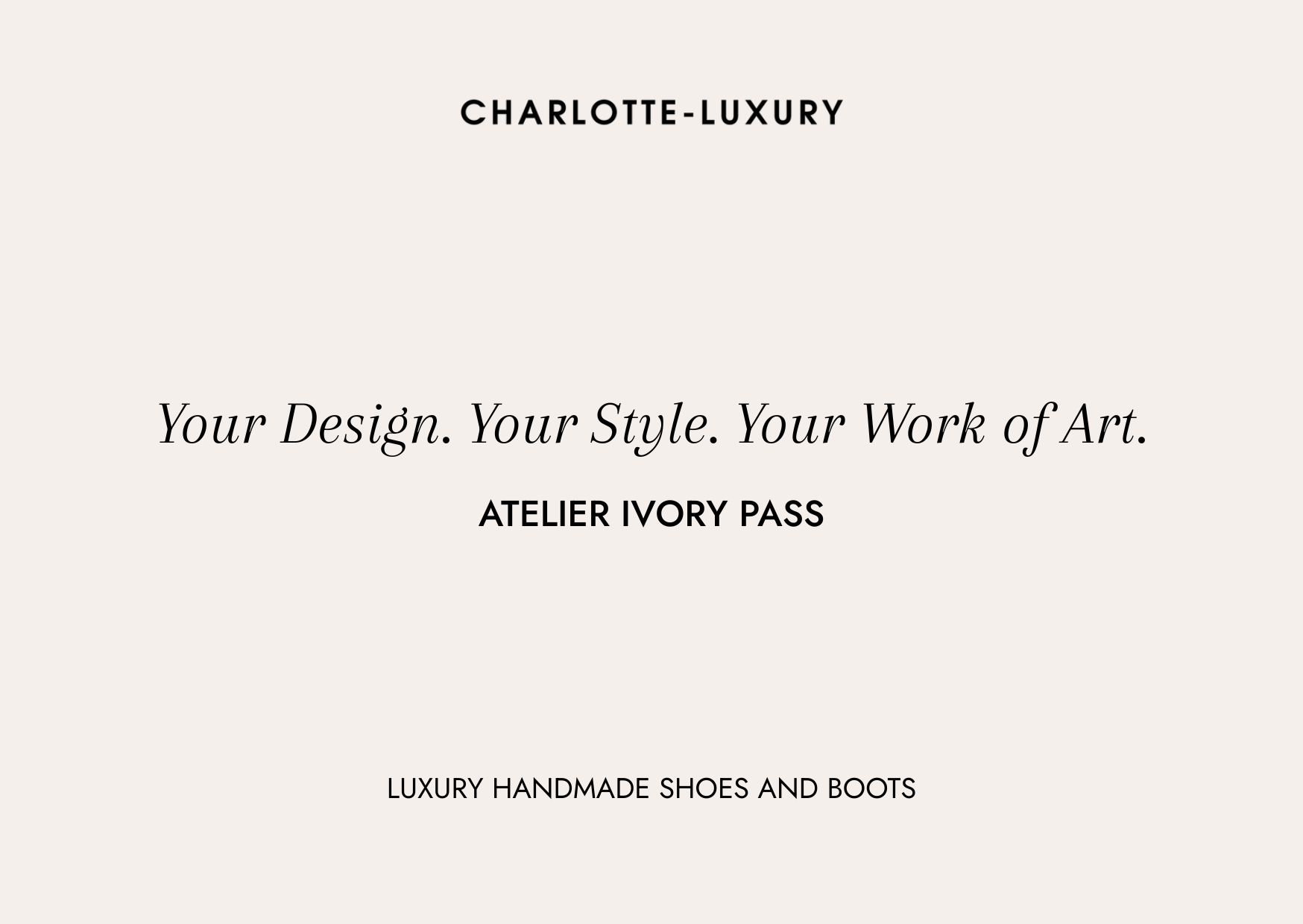 Atelier Ivory Pass – Custom Flat & Sneaker Experience