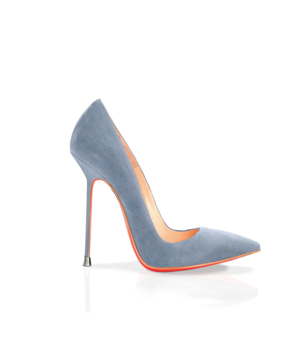 Akhira Gray Suede · Charlotte Luxury Shoes · Luxury High Heel Pumps · Di Marni - Vicenzo Rossi · Custom made · Made to measure · Luxury Pumps High Heel Shoes · Stiletto