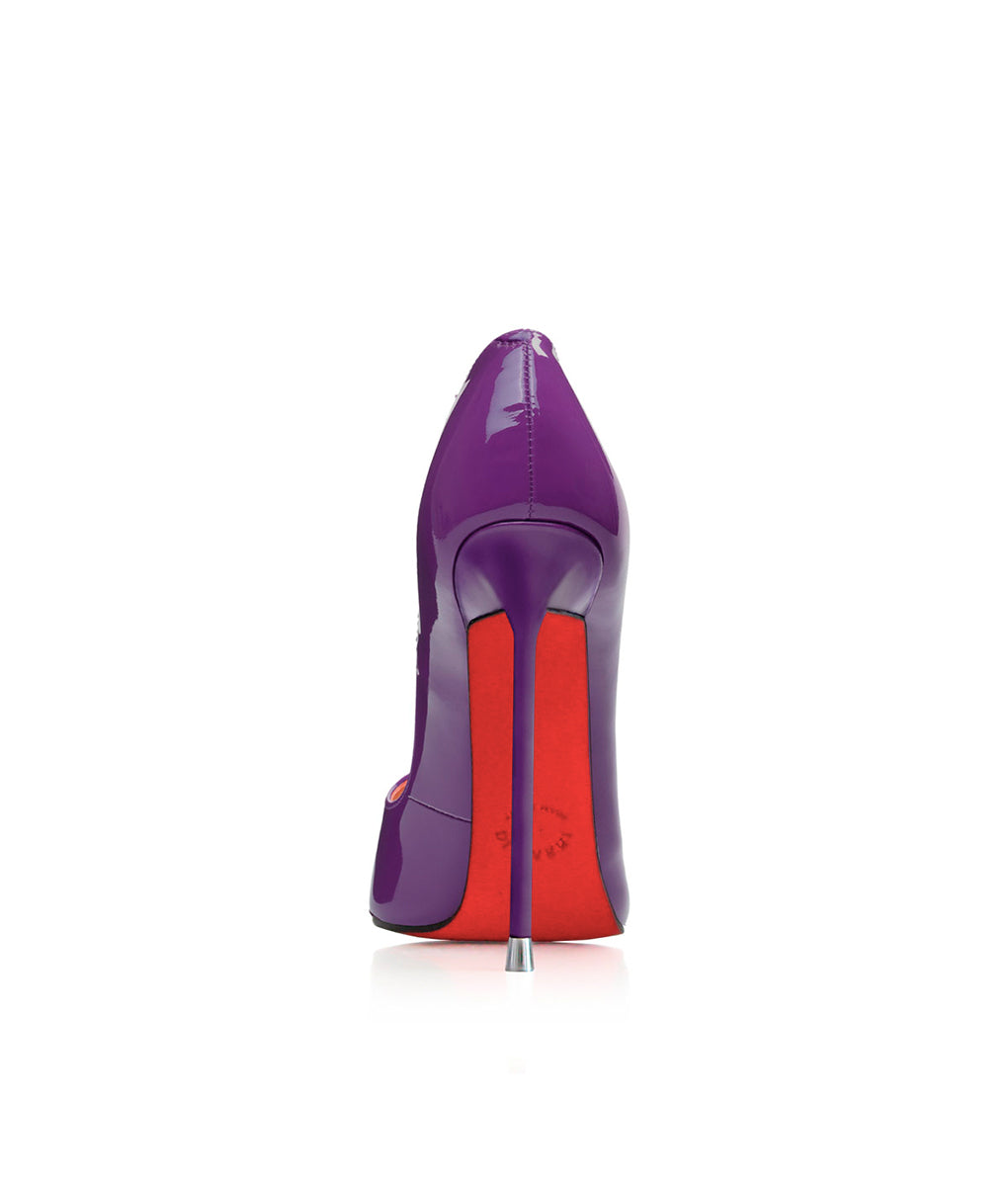 Akhira Purple Patent  · Charlotte Luxury Shoes · Luxury High Heel Pumps · Di Marni - Vicenzo Rossi · Custom made · Made to measure · Black Luxury Pumps High Heel Shoes · Stiletto Shoes