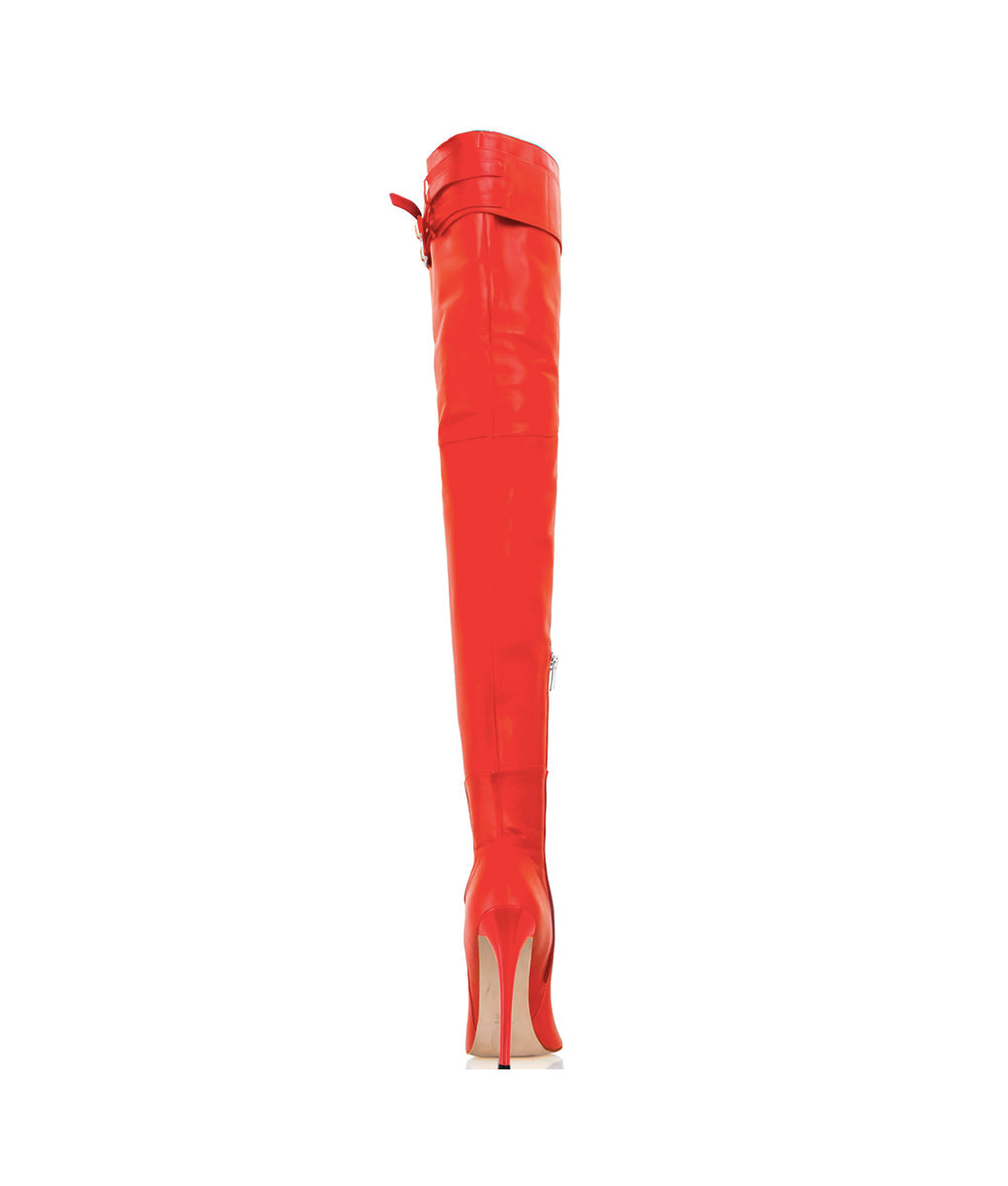 Dalina 115 Red · Charlotte Luxury Boots · Luxury High Heel Over Knee Boots · Cq Couture · Custom Made · Made to measure · Luxury High Heel Thigh High Boots · Boots